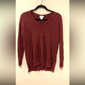 Maroon Long Sleeve Sweater- Small